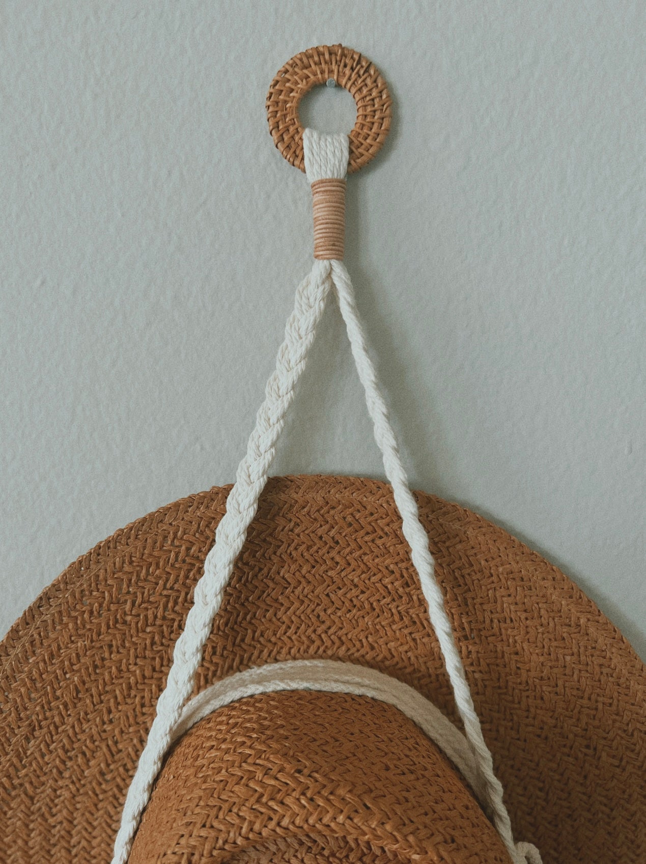 MACRAME HAT HANGER